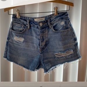 Pacsun distressed jean shorts light wash
